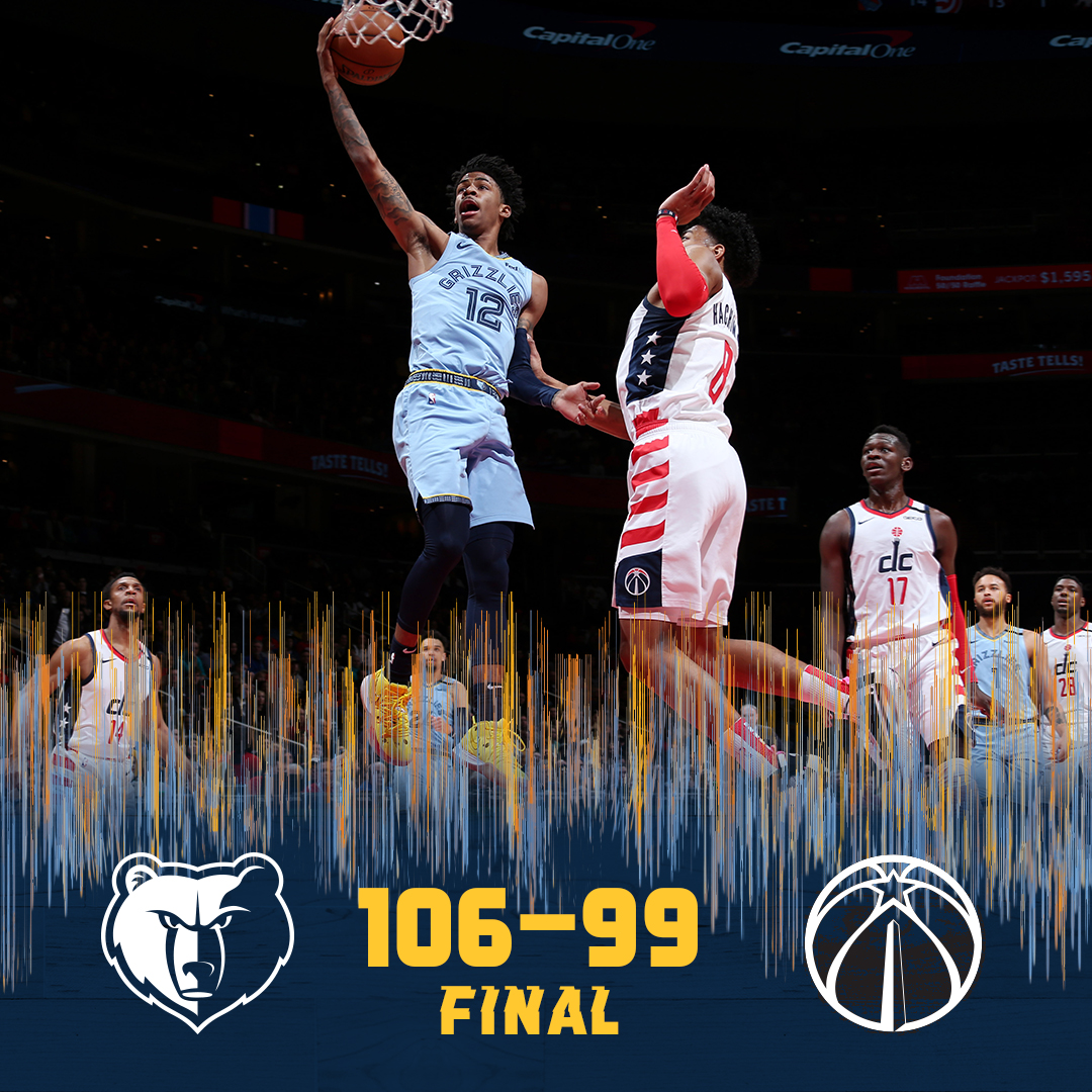 灰熊战胜奇才,莫兰特绝杀稳定 灰熊战胜奇才,莫兰特绝杀稳定